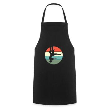 Aerial Yoga Air Yoga - Cooking Apron - black - Front - AI Model Male 185 dark (185cm)