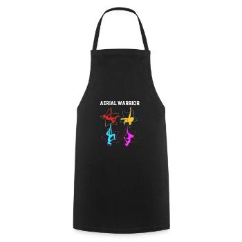 Aerial Yoga Air Yoga - Cooking Apron - black - Front - AI Model Male 185 dark (185cm)