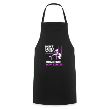 Aerial Yoga Air Yoga - Cooking Apron - black - Front - AI Model Male 185 dark (185cm)