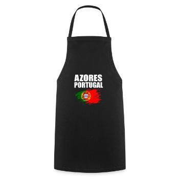Portugal - Cooking Apron - black - Front - AI Model Male 185 dark (185cm)