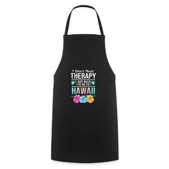 Maui Hawaii Hawaiian - Cooking Apron - black - Front - AI Model Male 185 dark (185cm)