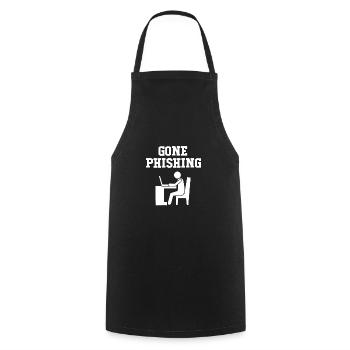 Cyber programmeur cybersécurité Hacker - Tablier de cuisine - noir - Devant - AI Model Male 185 dark (185cm)