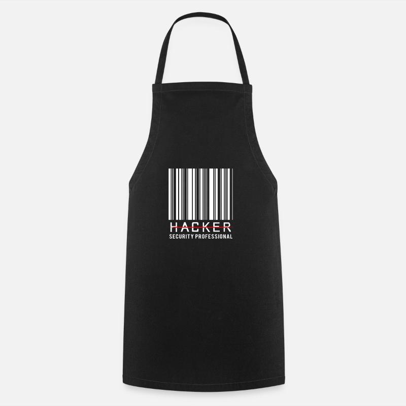 Cyber programmeur cybersécurité Hacker - Tablier de cuisine - noir
