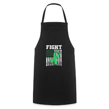 Liver disease - Cooking Apron - black - Front - AI Model Male 185 dark (185cm)