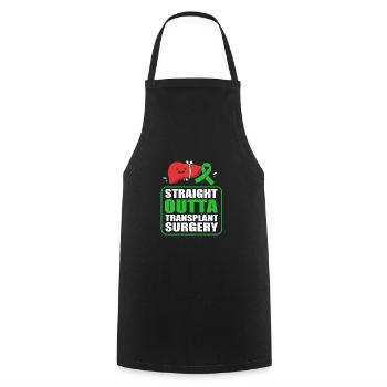 Liver disease - Cooking Apron - black - Front - AI Model Male 185 dark (185cm)