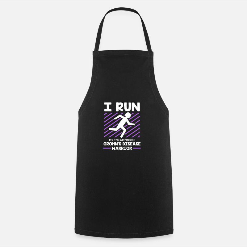 Maladie de Crohn - Tablier de cuisine - noir