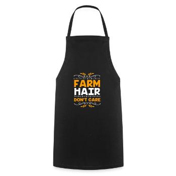 Farmer Farmer Farmer's Wife Farm - Cooking Apron - black - Front - AI Model Male 185 dark (185cm)