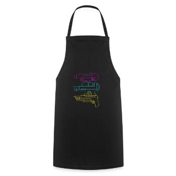 Water pistol - Cooking Apron - black - Front - AI Model Male 185 dark (185cm)