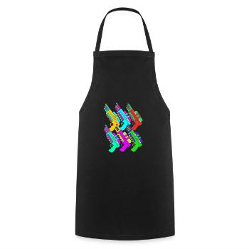 Water pistol - Cooking Apron - black - Front - AI Model Male 185 dark (185cm)