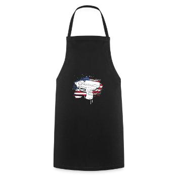 Water pistol - Cooking Apron - black - Front - AI Model Male 185 dark (185cm)