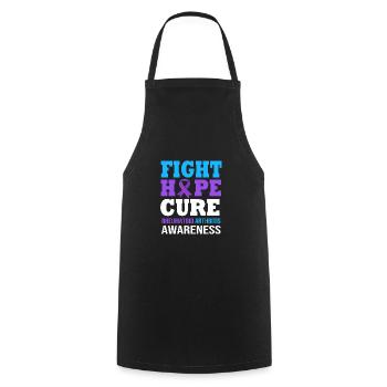Rheumatism Arthritis - Cooking Apron - black - Front - AI Model Male 185 dark (185cm)