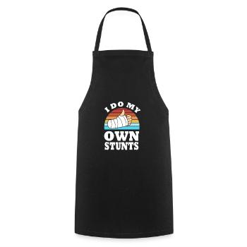 Broken Arm Bone Fracture - Cooking Apron - black - Front - AI Model Male 185 dark (185cm)