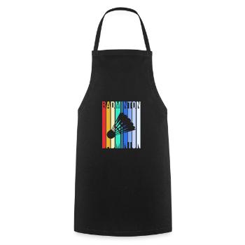 Badminton - Cooking Apron - black - Front - AI Model Male 185 dark (185cm)
