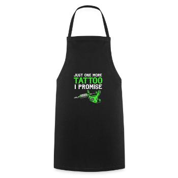 Tattoo Artist Tattoo Artist Tattooed Tattoo - Cooking Apron - black - Front - AI Model Male 185 dark (185cm)