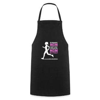 Trail running - Cooking Apron - black - Front - AI Model Male 185 dark (185cm)