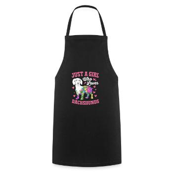 Teckel - Tablier de cuisine - noir - Devant - AI Model Male 185 dark (185cm)