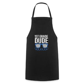 Première année - Tablier de cuisine - noir - Devant - AI Model Male 185 dark (185cm)