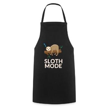 sloth - Cooking Apron - black - Front - AI Model Male 185 dark (185cm)