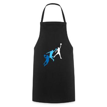 Basketball basketball basketball player - Cooking Apron - black - Front - AI Model Male 185 dark (185cm)