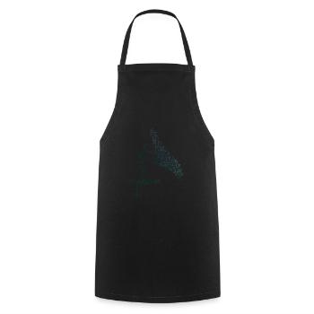 ladies wingsurf foilwing wingfoil wingsurfing - Cooking Apron - black - Front - AI Model Male 185 dark (185cm)