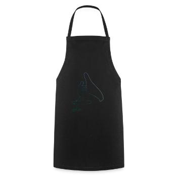hydrofoil wingsurf wingfoil Women wingsurfing - Cooking Apron - black - Front - AI Model Male 185 dark (185cm)