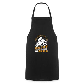 Motocross - Tablier de cuisine - noir - Devant - AI Model Male 185 dark (185cm)