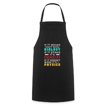 Biology - Cooking Apron - black - Front - AI Model Male 185 dark (185cm)