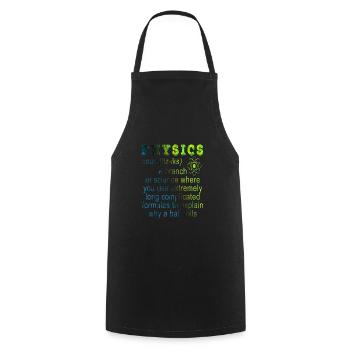 Physics - Cooking Apron - black - Front - AI Model Male 185 dark (185cm)