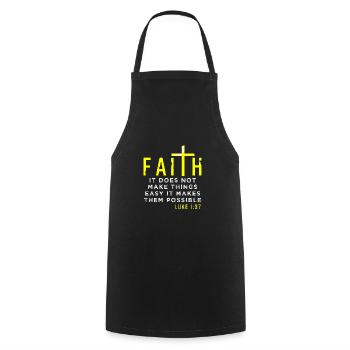 Jesus - Kochschürze - Schwarz - Vorne - AI Model Male 185 dark (185cm)