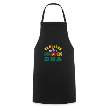 Cameroon - Cooking Apron - black - Front - AI Model Male 185 dark (185cm)