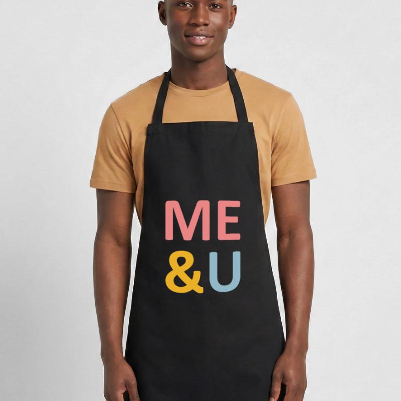 ★ Couleurs de conception modifiables ★ Moi et U (moi et vous) Tablier de cuisine