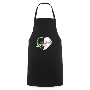 Algeria - Cooking Apron - black - Front - AI Model Male 185 dark (185cm)
