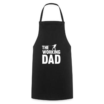 The working dad - Tablier de cuisine - noir - Devant - AI Model Male 185 dark (185cm)