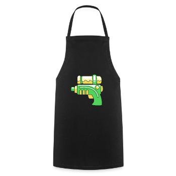 Water pistol - Cooking Apron - black - Front - AI Model Male 185 dark (185cm)