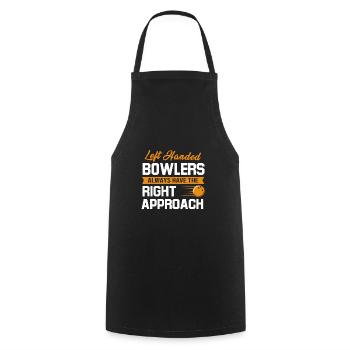 Bowling Bowler Bowling Skittles Bowling Ball - Cooking Apron - black - Front - AI Model Male 185 dark (185cm)