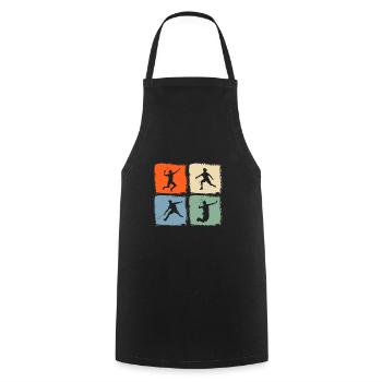 Federball Badminton - Cooking Apron - black - Front - AI Model Male 185 dark (185cm)
