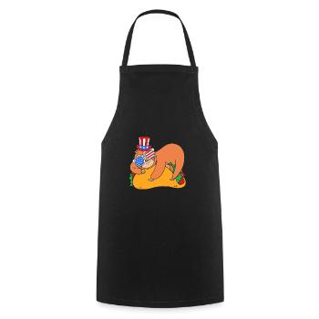 Sloth Laziness Lazy Morning Grouch Taco - Cooking Apron - black - Front - AI Model Male 185 dark (185cm)