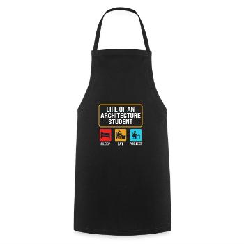 Architect Architecture - Cooking Apron - black - Front - AI Model Male 185 dark (185cm)