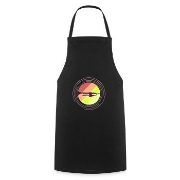 Trumpet trumpet player trumpeter - Cooking Apron - black - Front - AI Model Male 185 dark (185cm)