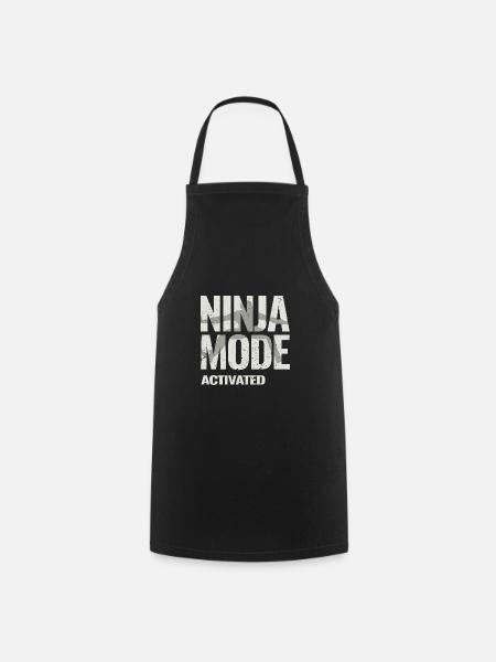 Ninja Warrior - Ninja Mode Activated - Kochschürze - Schwarz