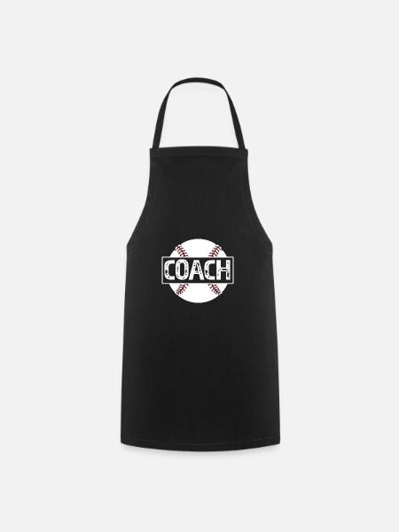 Baseball Coach - Kochschürze - Schwarz