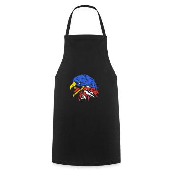 Fourth of July National Colors National Day United States - Cooking Apron - black - Front - AI Model Male 185 dark (185cm)
