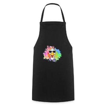 Goose - Cooking Apron - black - Front - AI Model Male 185 dark (185cm)