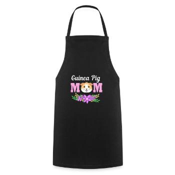 Guinea pig - Cooking Apron - black - Front - AI Model Male 185 dark (185cm)
