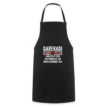 Géorgie géorgienne - Tablier de cuisine - noir - Devant - AI Model Male 185 dark (185cm)