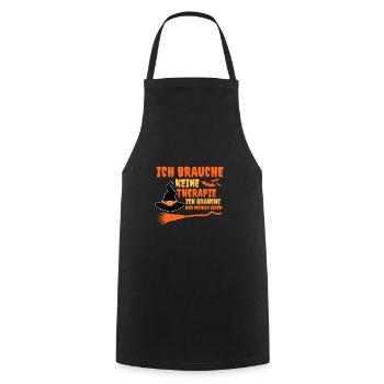 Sorcière Sorcière Balai Sorcière Costume Halloween - Tablier de cuisine - noir - Devant - AI Model Male 185 dark (185cm)