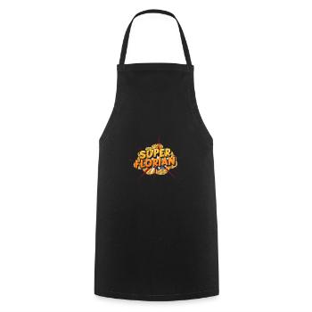 Florian - Cooking Apron - black - Front - AI Model Male 185 dark (185cm)