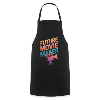 Filmmaker Film Director Cinematographer Film - Cooking Apron - black - Front - AI Model Male 185 dark (185cm)