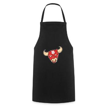 Bitcoin - Cooking Apron - black - Front - AI Model Male 185 dark (185cm)