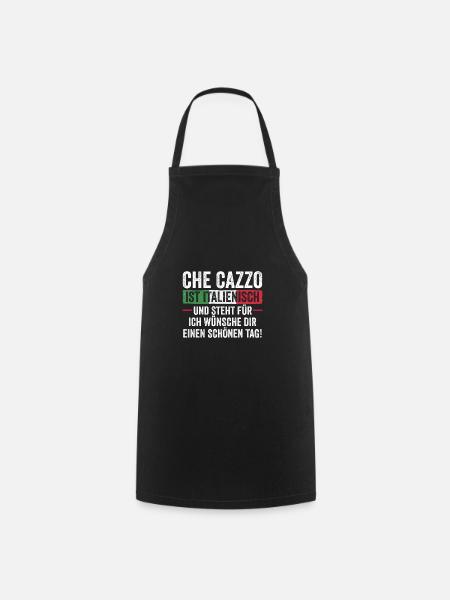 Italiens Italie - Tablier de cuisine - noir